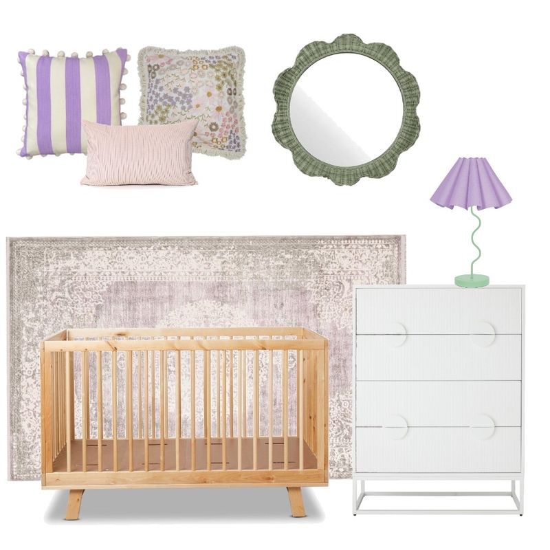 Baby Girl Nursery Lilac Infusion - Summer Hill Mood Board by Evoke Interior Decorating on Style Sourcebook