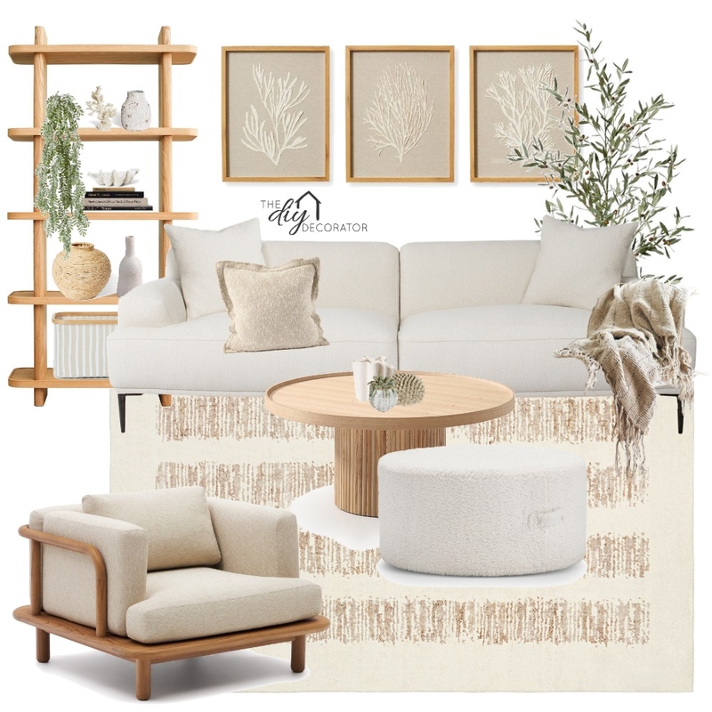 Neutral living Mood Board by Thediydecorator on Style Sourcebook