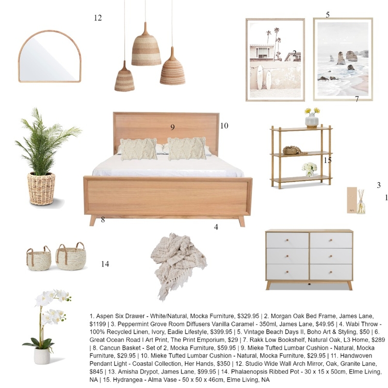 Boho Bedroom Mood Board by mar0068 on Style Sourcebook