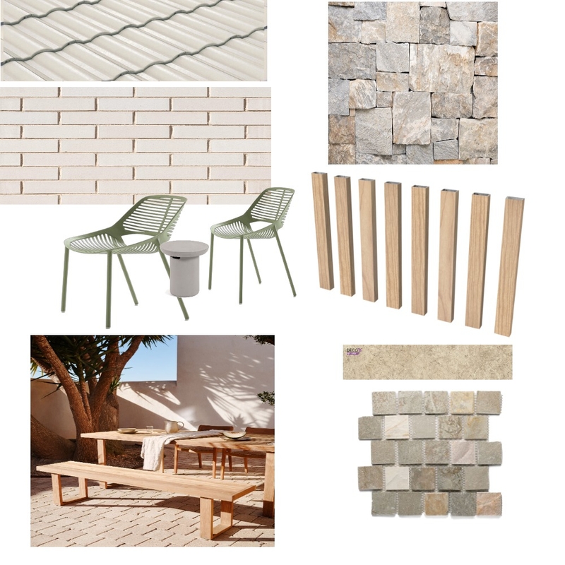 Mediterranean Outdoor Facade Mood Board by LStrati on Style Sourcebook