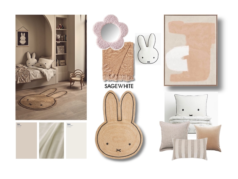 Girls Room Mood Board by Sage White Interiors on Style Sourcebook