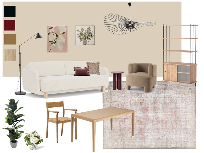 Living room Interior Design Mood Board by DvD