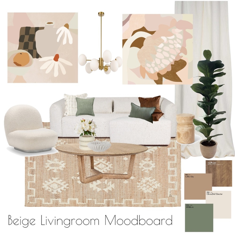 Beige Livingroom Mood Board by Ellie Zeinert on Style Sourcebook