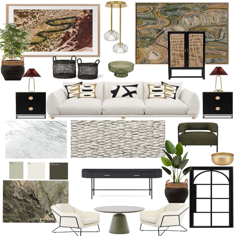 Earthy Colour Lounge Room Mood Board by Jackstar07 on Style Sourcebook