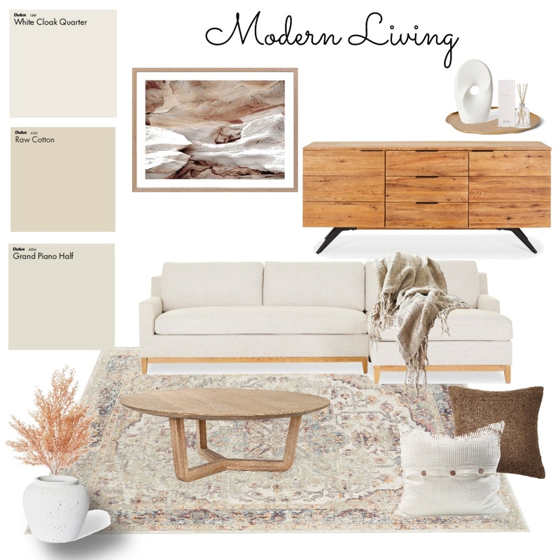 Modern Living Mood Board by Willow Rose Home on Style Sourcebook