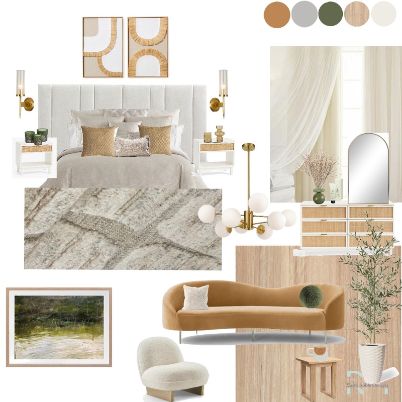 17 Dec Bedroom Concept Boardv1 Mood Board by undefined on Style Sourcebook