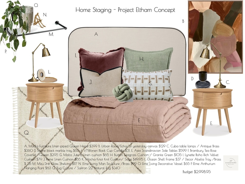 Property Styling Project Eltham - Concept Costed Mood Board by liisabell1@hotmail.com on Style Sourcebook