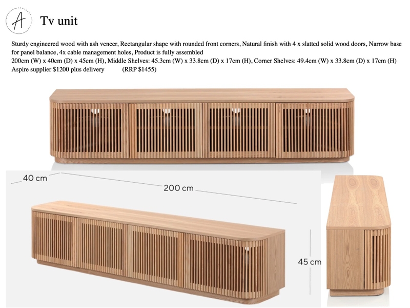 MCGEACHIE TV UNIT INFO Mood Board by BeckieChamberlain on Style Sourcebook