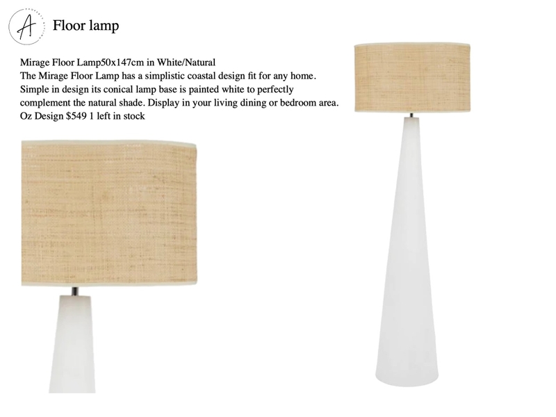 MCGEACHIE FLOOR LAMP FAM Mood Board by BeckieChamberlain on Style Sourcebook