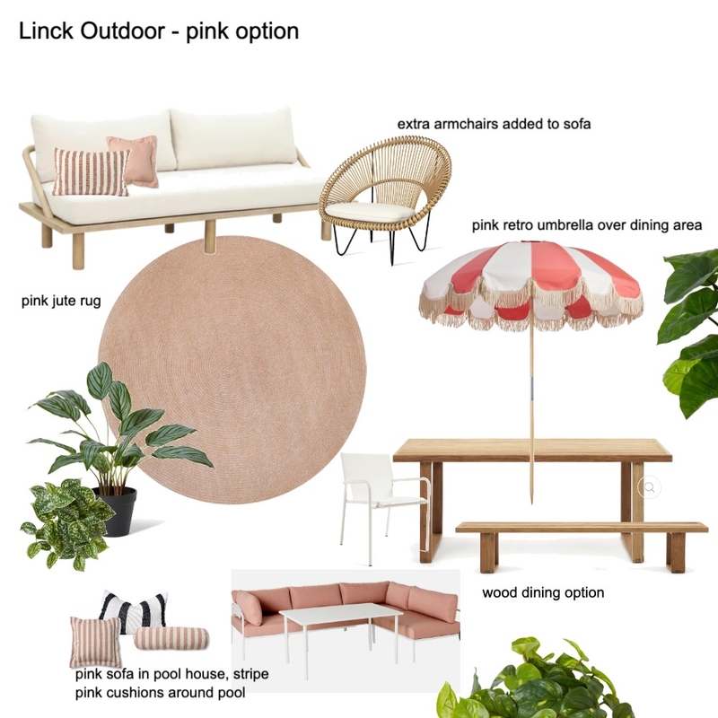 Link Outdoor - pink option Mood Board by Susan Conterno on Style Sourcebook