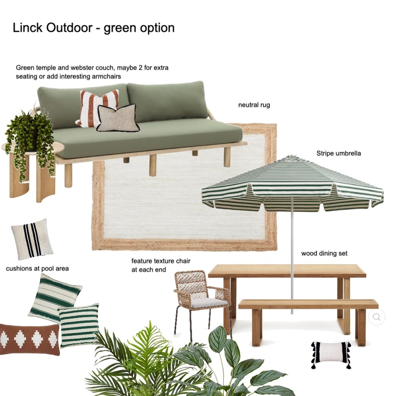 Linck Outdoor - green option Mood Board by Susan Conterno on Style Sourcebook