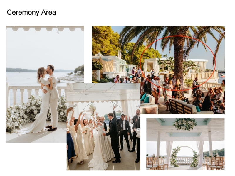 Wedding Ceremony Area Mood Board by kristinamikrut@gmail.com on Style Sourcebook