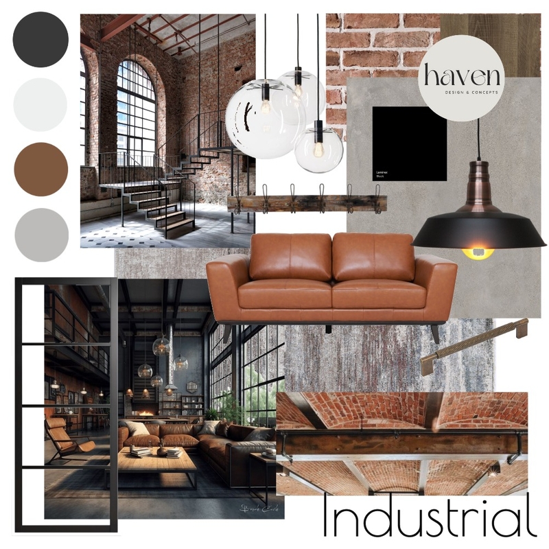 Industrial Mood Board Mood Board by Haven Design and Concepts on Style Sourcebook