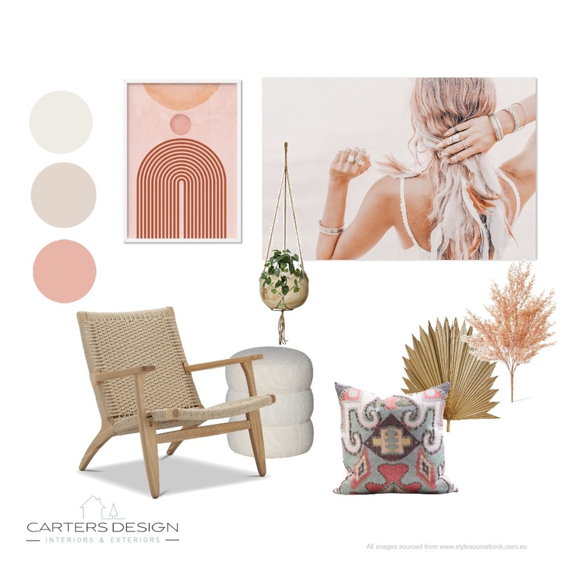 Bohemian Chic Mood Board by Carters Design on Style Sourcebook