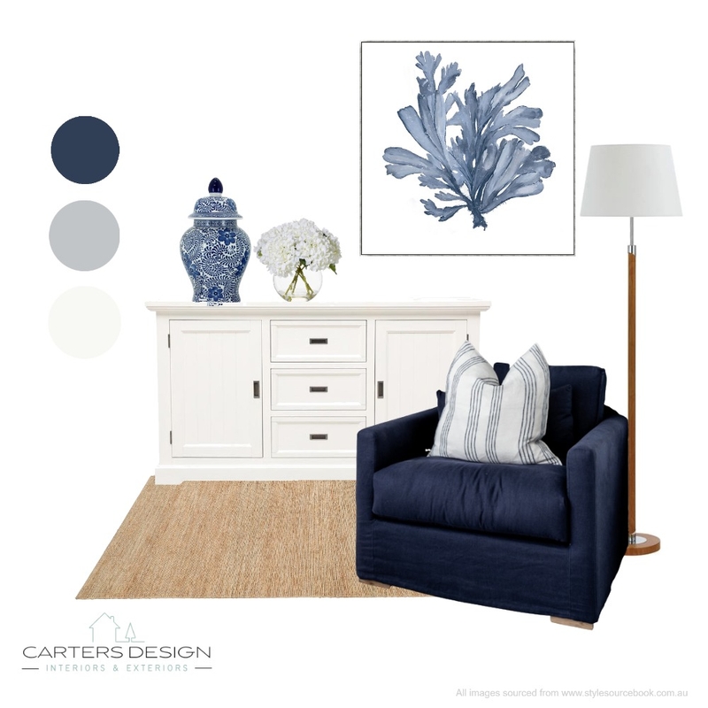 Hamptons Mood Board by Carters Design on Style Sourcebook