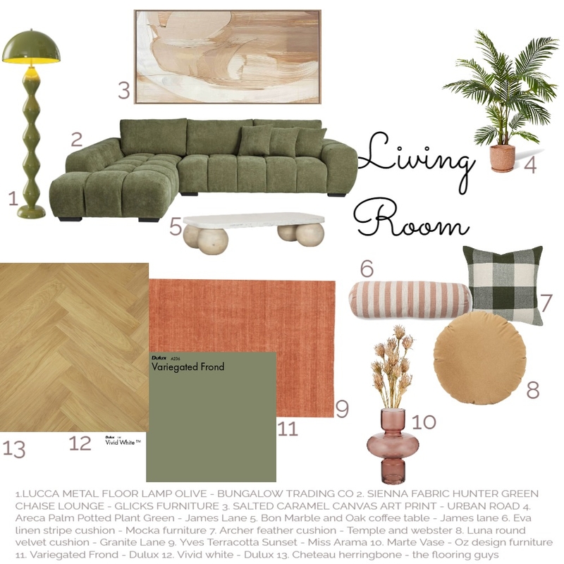 Living Room Mood Board by laradehaan on Style Sourcebook