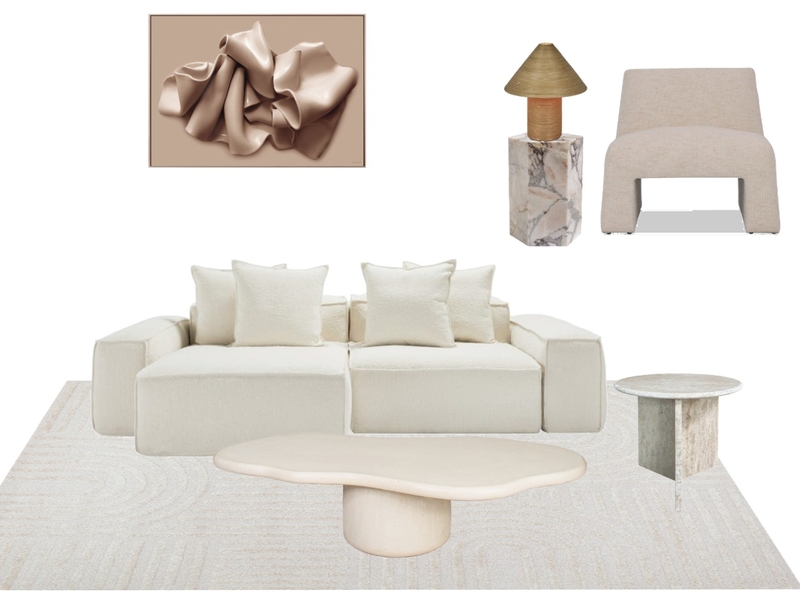 Pretty In Pink Living Room Mood Board by Studio McHugh on Style Sourcebook