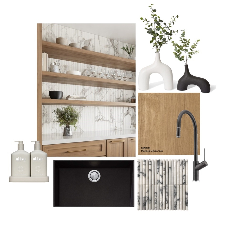 Marble & Santorini Kitchen Mood Board by Oliveri on Style Sourcebook