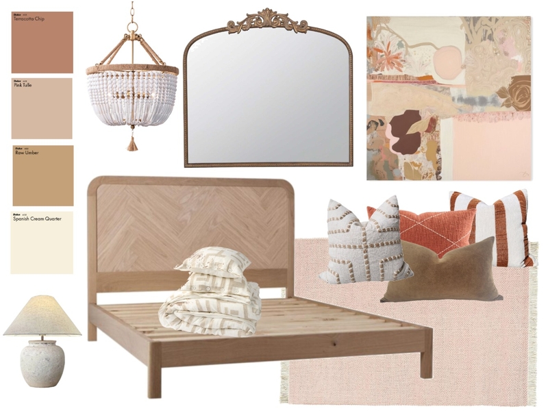 Earthy feminine bedroom Mood Board by MAR Interior Design on Style Sourcebook