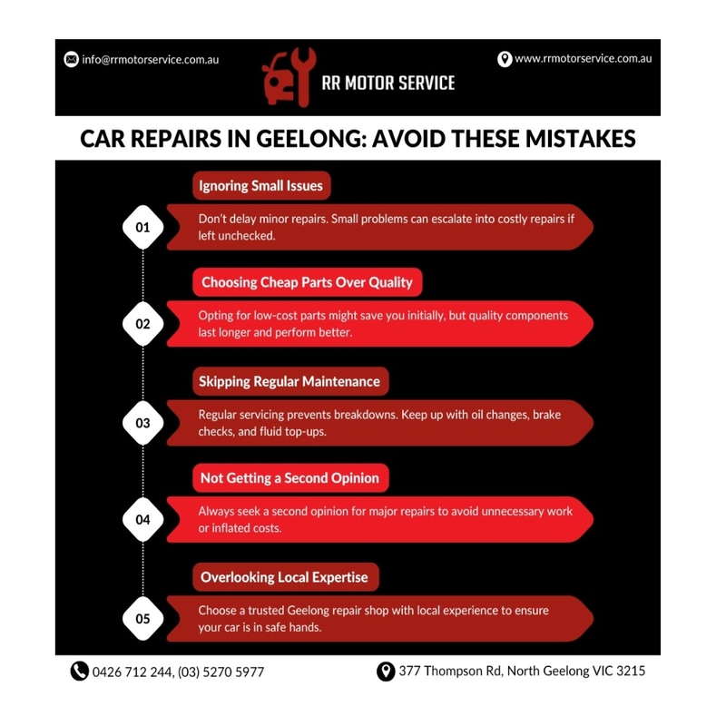 Car Repairs in Geelong: Mistakes to Avoid Mood Board by RRMotorService on Style Sourcebook