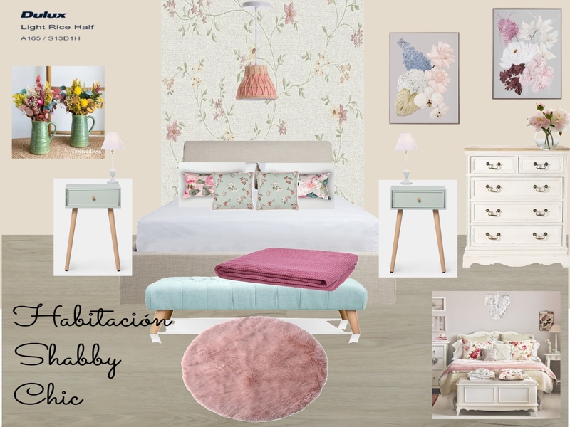 Habitación Shabby Chic Mood Board by RoniDes on Style Sourcebook