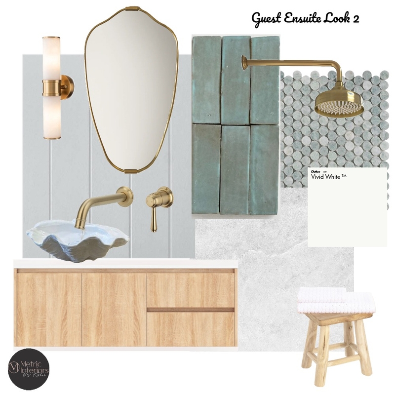 Immy's Guest Ensuite - Look 2 Interior Design Mood Board by Metric Interiors by Kylie