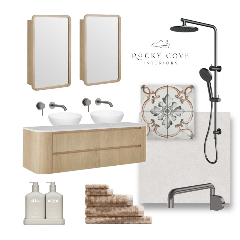 Larcombe Project - Bathroom 1 Mood Board by Rockycove Interiors on Style Sourcebook