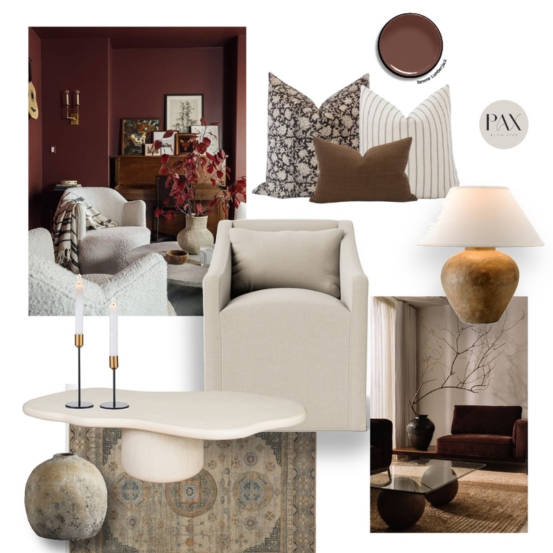 Warm Autumn Living Mood Board by PAX Interior Design on Style Sourcebook