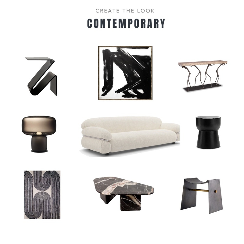 Contemporary - Create the Look (Living) Mood Board by JenRL Design on Style Sourcebook