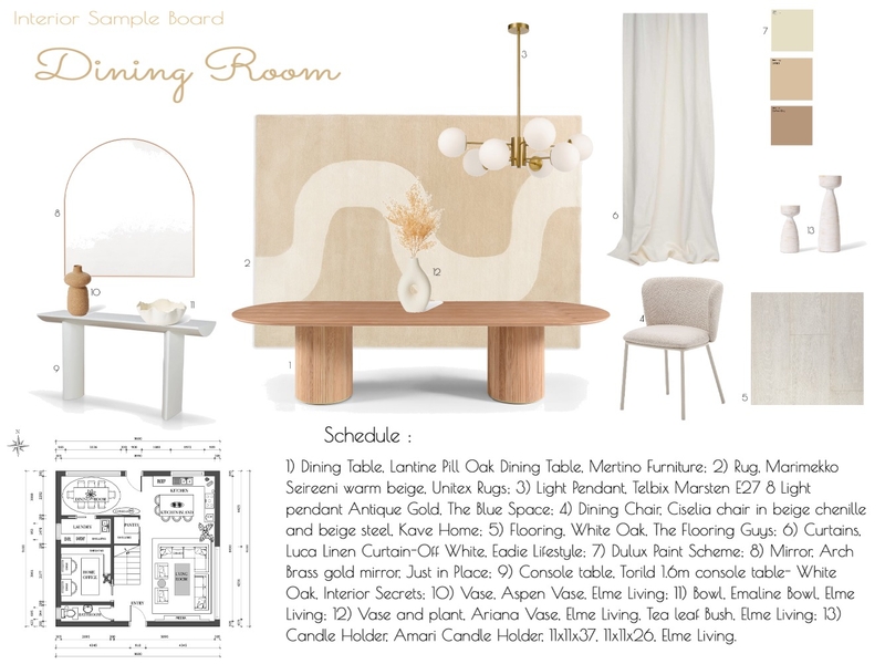 dining room Mood Board by MurielHayward on Style Sourcebook