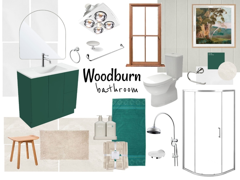 Woodburn Bathroom Mood Board by Katelyn Kirby Interior Design on Style Sourcebook