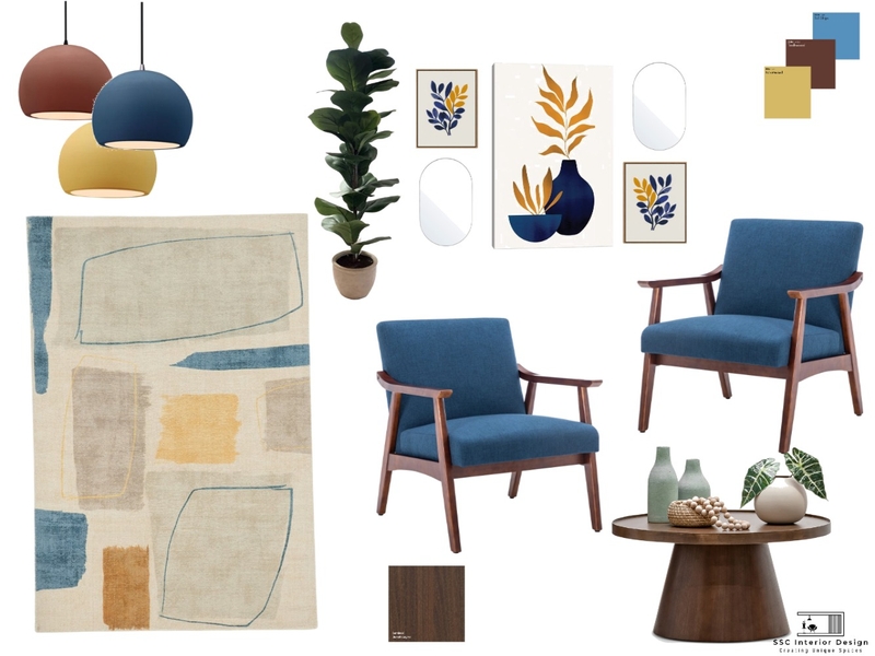 Mid-Century Modern Mood Board Mood Board by Stefort on Style Sourcebook