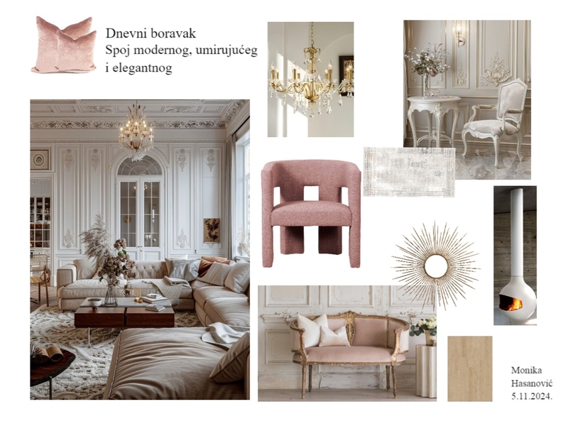 Modern French Style Mood Board by Hasanović on Style Sourcebook