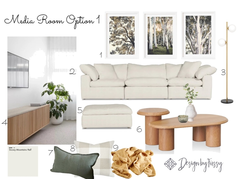 Media Room Option 1 Mood Board by undefined on Style Sourcebook