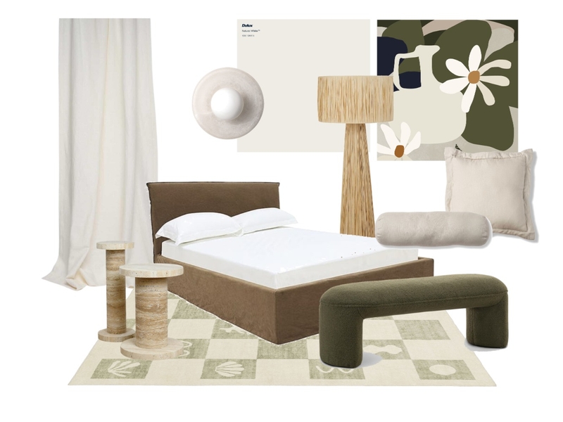 Green with Envy Bedroom Mood Board by Muse Design Co on Style Sourcebook