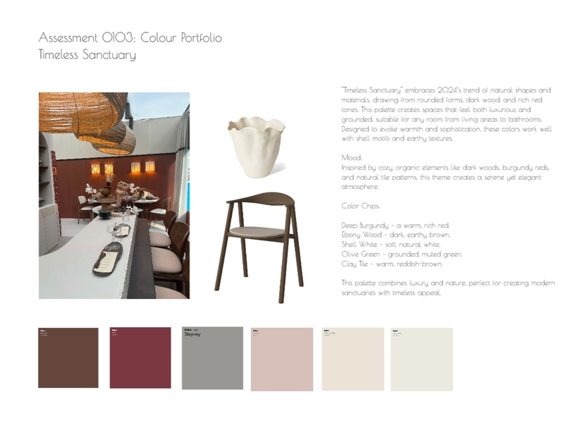 Assessment 0103: Colour Portfolio Mood Board by Michelle on Style Sourcebook