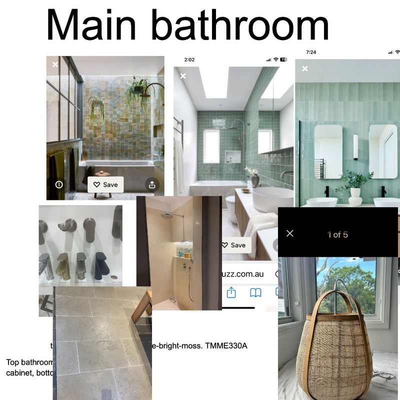 Main bathroom Mood Board by 597Redbank on Style Sourcebook