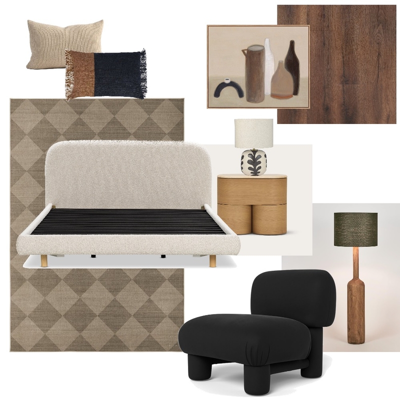 Moody Bedroom Mood Board by envisual design on Style Sourcebook