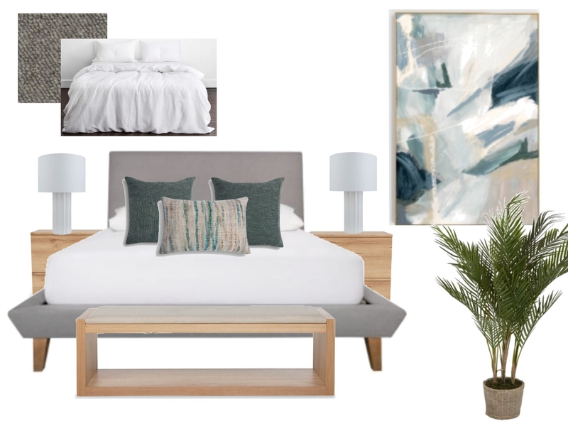 Ms Muller master bedroom 2.5 Interior Design Mood Board by tlaws