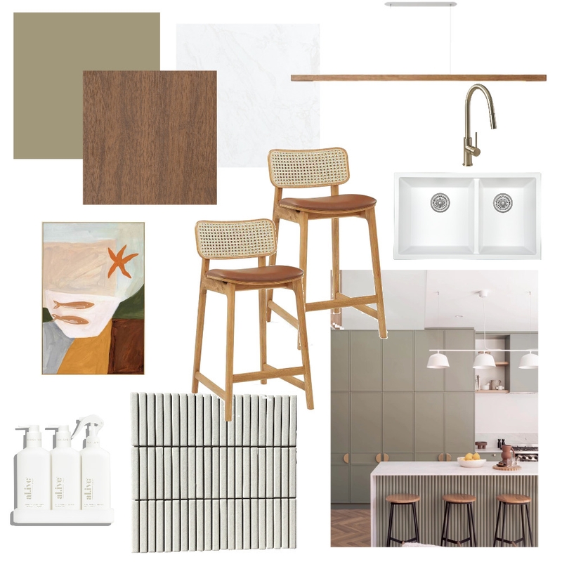 Mid Century Modern Kitchen Mood Board by Nicole Frelingos on Style Sourcebook