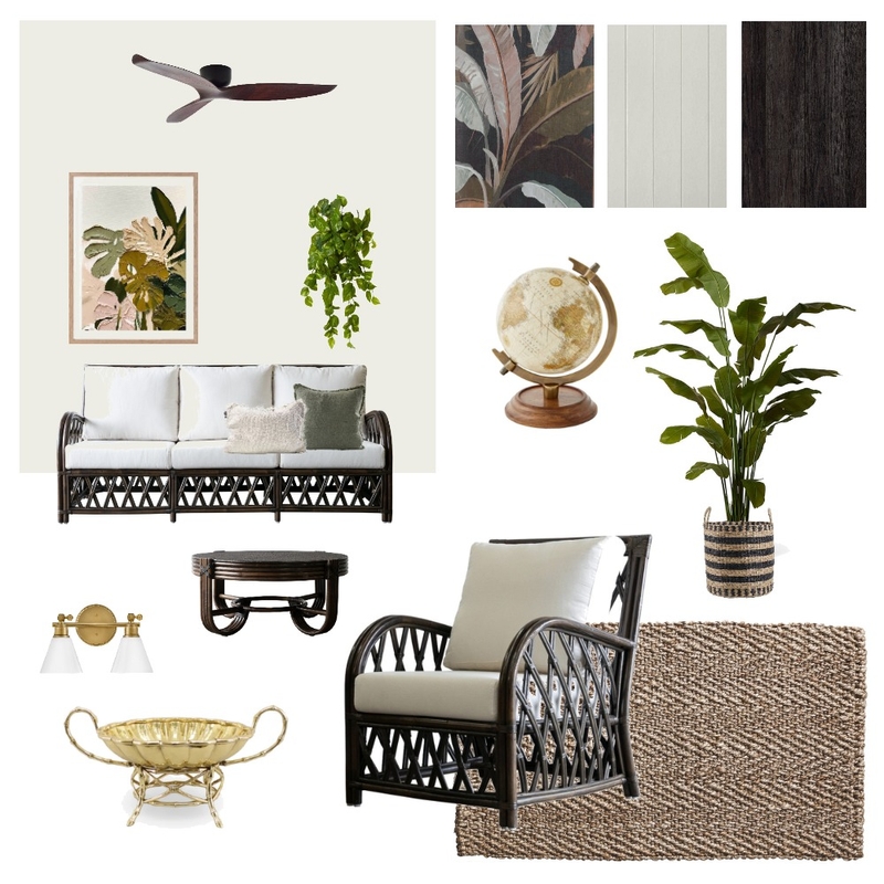 British Colonial Lounge Room Sample v5 Mood Board by natalieenlund@gmail.com on Style Sourcebook