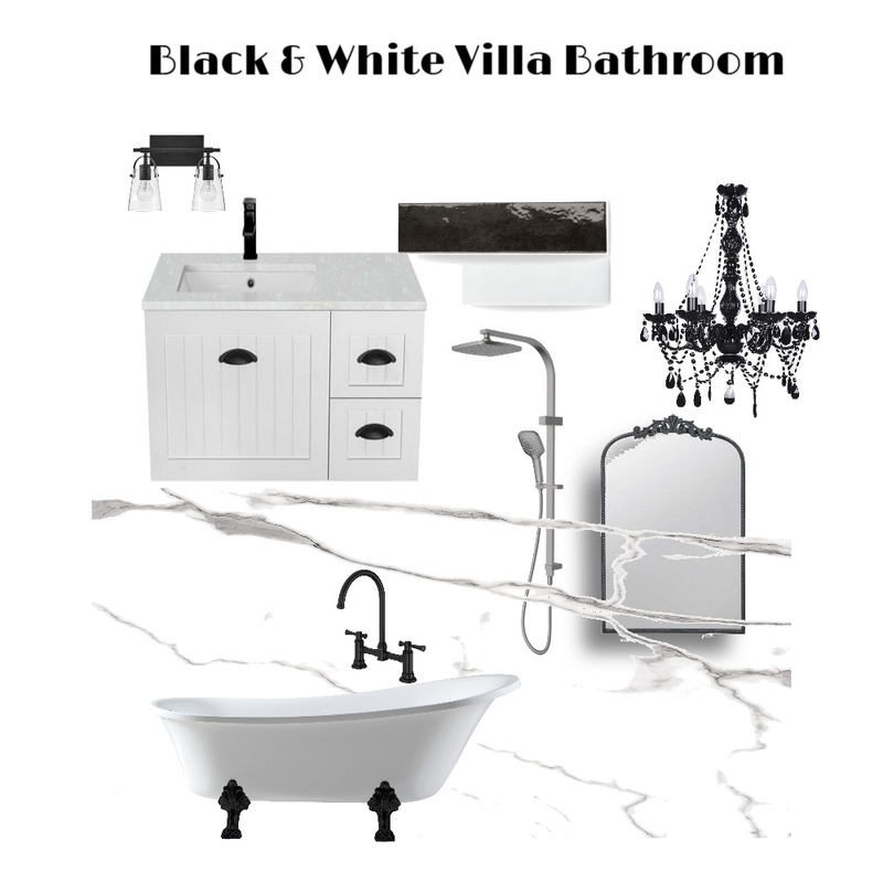 B&W Villa Bathroom Mood Board by hastings@tilewarehouse.co.nz on Style Sourcebook