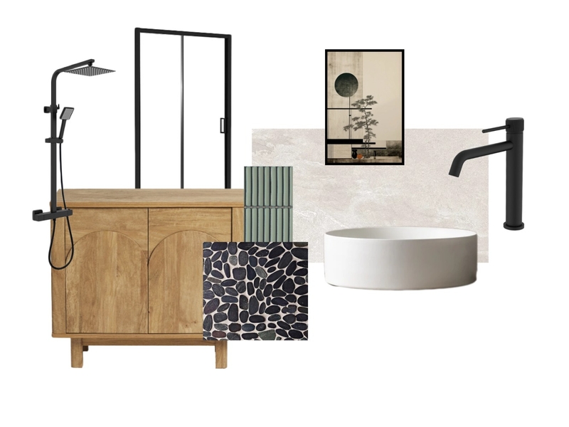 Japandi Ensuite Mood Board by Bales Studio on Style Sourcebook