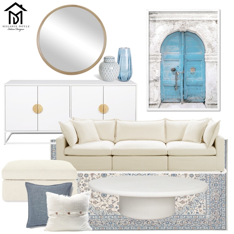 Blue Modern Mediterranean Mood Board by undefined on Style Sourcebook