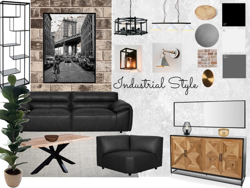 Industrial Mood Board by fafazri on Style Sourcebook