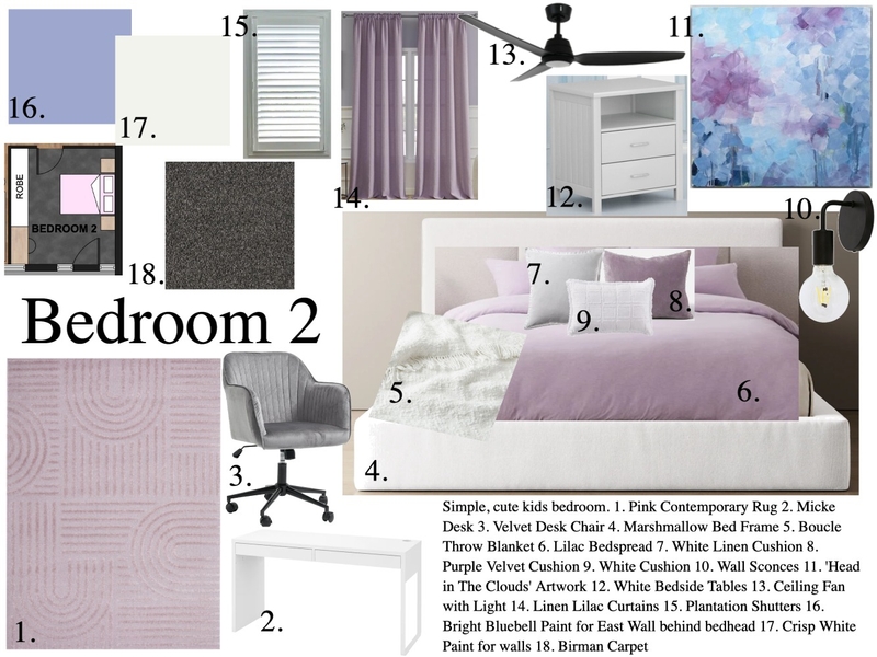 Bedroom 2 Sample Board Mood Board by Rochelleshaw on Style Sourcebook