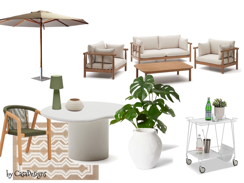 Relaxed Coastal Outdoor Living Mood Board by CasaDesigns on Style Sourcebook