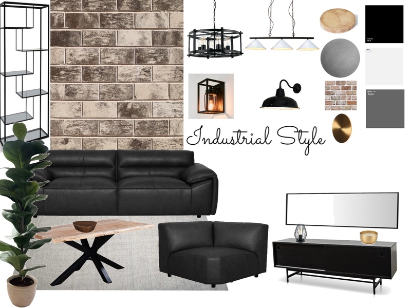 Industrial Mood Board by undefined on Style Sourcebook