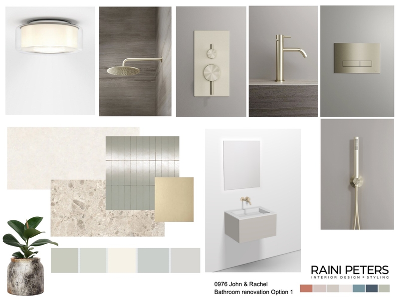 Bathroom John & Rachel set Mood Board by hello@rainipeters.com on Style Sourcebook
