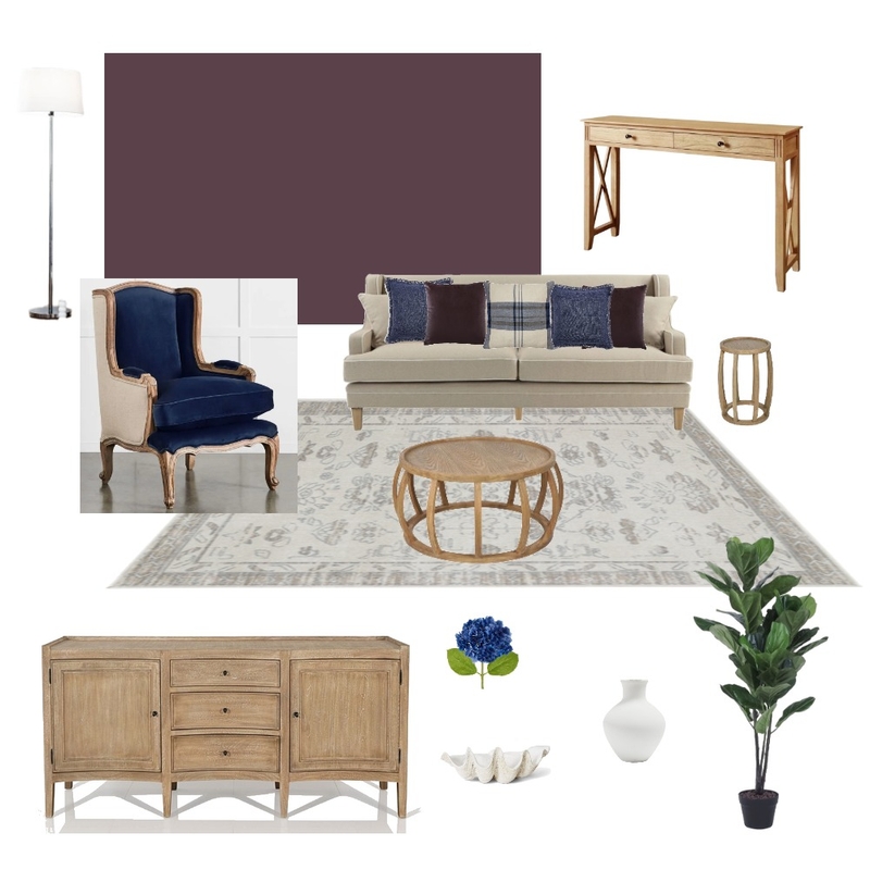 HAMPTONS PLUM Living Room Mood Board by mwoods on Style Sourcebook